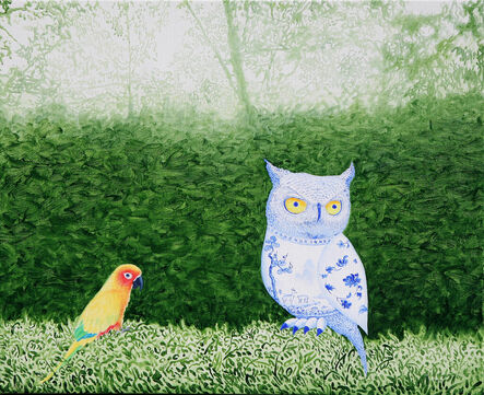 Woo-lim Lee, ‘A scene with an owl’, 2022