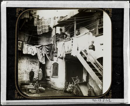 Jacob A. Riis, ‘Court at No. 24 Baxter Street’, ca. 1980