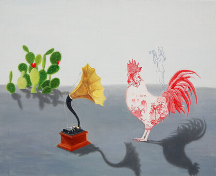 Woo-lim Lee, ‘A Chicken in Red and white glaze’, 2020