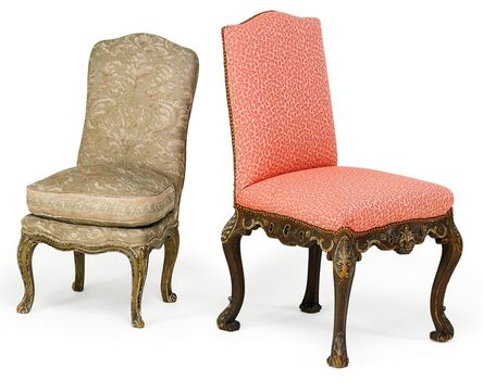 Rococo Style, ‘Two Rococo Style Painted Side Chairs’, early 20th c.