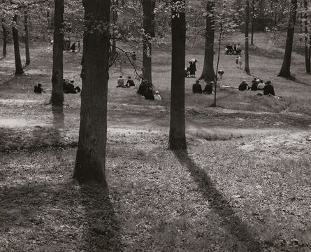 André Kertész, ‘Trees with People Sitting in Field or Park, Paris’, 1931 / 1930s