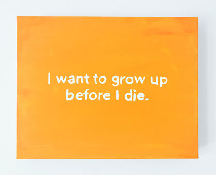 Lisa Levy, ‘The Thoughts In My Head #79 (I want to grow up before I die)’, 2019
