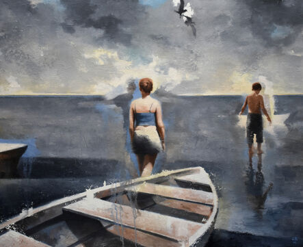 Gary Ruddell, ‘Walking on Water, 1st Study’, 2018