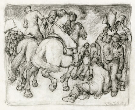Daniel Ralph Celentano, ‘Untitled (Strike Breakers)’, ca. 1934