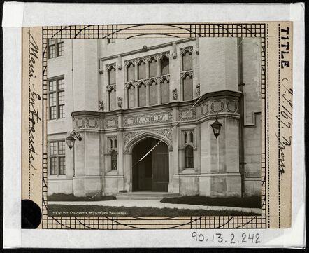 Jacob A. Riis, ‘Public School 167 in the Bronx, Main Entrance’, ca. 1900