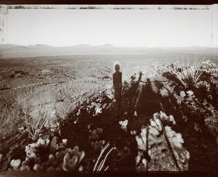 Mark Klett, ‘Self portrait with Saguaro about my same age, Pinacate Sonora 10/29/99’, 1999