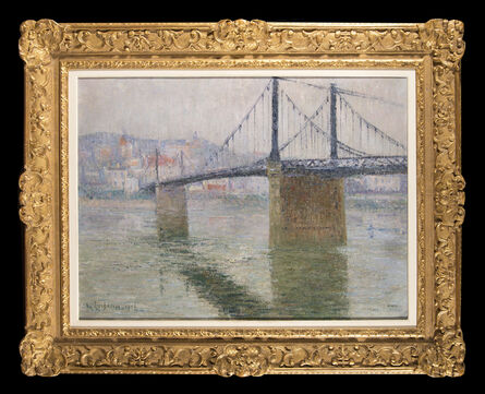 Gustave Loiseau, ‘Le Pont suspendu de Triel sur Seine’, 1915