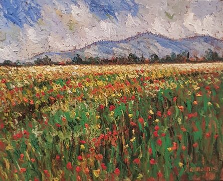 Samir Sammoun, ‘field-of-poppies-in-the-provence’, 2017
