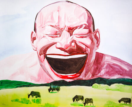 Yue Minjun, ‘Smile and the World Smiles With You (Smile-ism No. 8)’, 2006