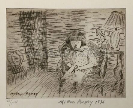 Milton Avery, ‘A CHILD CUTTING’, 1936
