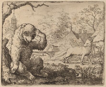 Allart van Everdingen, ‘Reynard Mocks the Woeful Bear’, probably c. 1645/1656