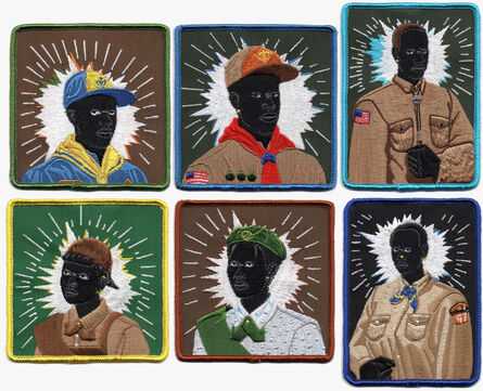 Kerry James Marshall, ‘Scout Series: Six embroidered patches’, 2017