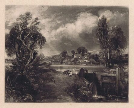 John Constable, ‘A Lock on the Stour (Head of a Lock on the Stour-Rolling Clouds)’, 1830
