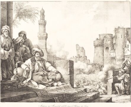 Horace Vernet, ‘Massacre des Mameluks Rebelles dans le Château de Caire’, 1818