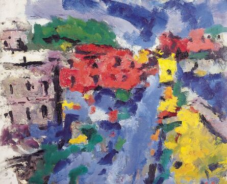 Aron Froimovich Bukh, ‘Cityscape with houses’, 1995