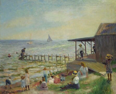 William James Glackens, ‘Beach Side’, 1912-1913