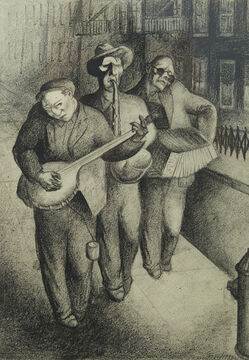 Seymour Fogel, ‘Three Street Musicians’, 1933