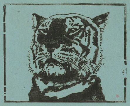 Henri-Charles Guérard, ‘Tête de Tigre’, 1890