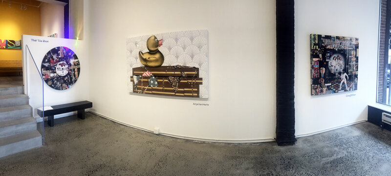 Anja Van Herle, ‘What the Duck’, 2021, Painting, Acrylic & Swarovski Crystals on Panel, JoAnne Artman Gallery