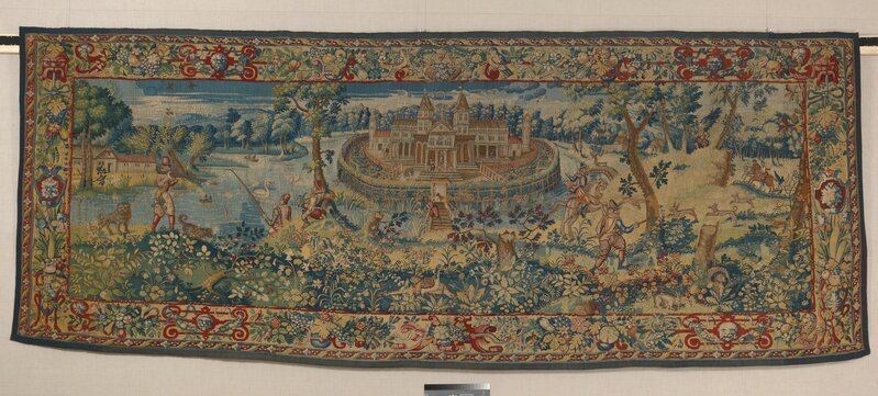 Unknown Designer, ‘Hunters in a Landscape’, ca. 1575–1595, Textile Arts, Wool, silk, The Metropolitan Museum of Art