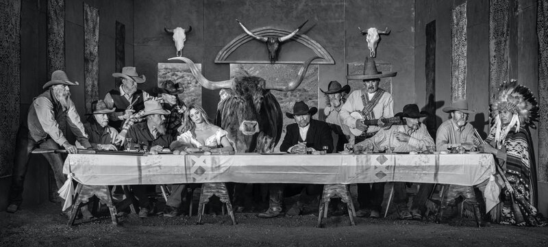 David Yarrow, ‘The Last Supper In Texas’, 2021, Photography, Archival Pigment Print, Hilton Contemporary