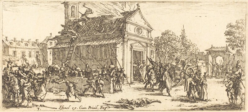 Jacques Callot, ‘Pillaging a Monastery’, ca. 1633, Print, Etching, National Gallery of Art, Washington, D.C.