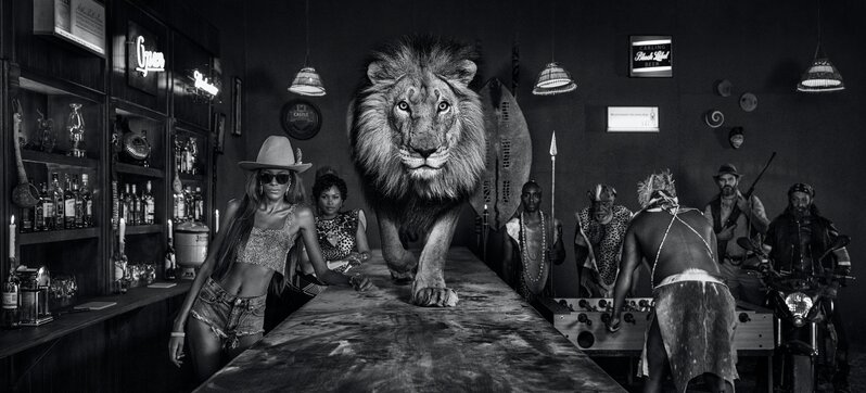 David Yarrow, ‘The Lion's Den ’, 2022, Photography, Archival Pigment Print, Hilton Contemporary