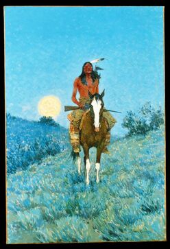 Frederic Remington, ‘The Outlier’, 1909