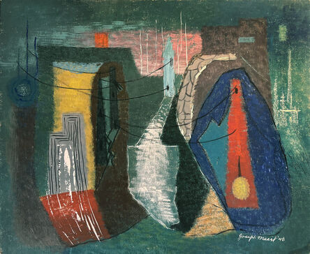 Joseph J. Meert, ‘City Scape Abstract Expressionist Composition - Jackson Pollock Friend ’, 1948