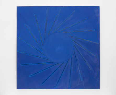 Paul Mogensen, ‘no title (cobalt blue radiating lines)’, 2017