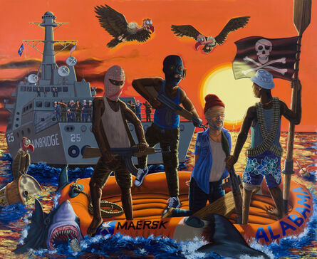 Tom Sanford, ‘The Somali Pirates vs. The USS Bainbridge’, 2010