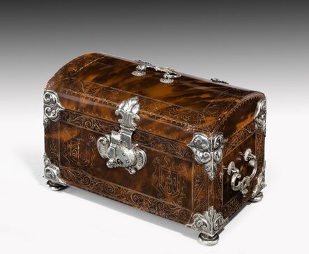 Spanish Colonial, ‘17th Century Engraved Tortoiseshell Silver Mounted Casket’, ca. 1615