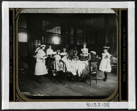 Jacob A. Riis, ‘Waiting at table, vacation school’, 1902