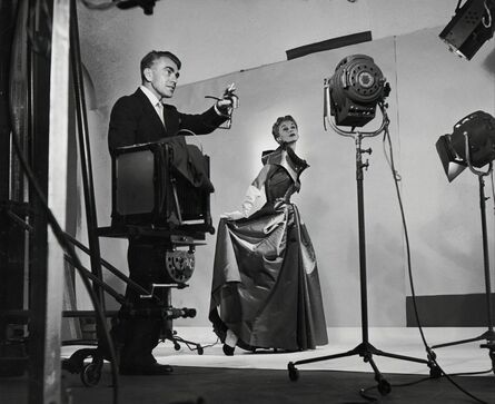 Roy Stevens, ‘Horst directing fashion shoot with Lisa Fonssagrives’, 1949