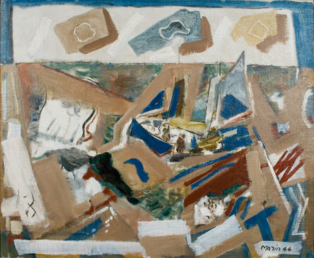John Marin (1870-1953), ‘Sea and Boat Fantasy’, 1944