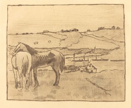 Edgar Degas, ‘Horses in the Meadow (Chevaux dans la prairie)’, ca. 1891/1892