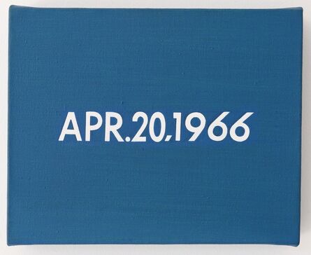 On Kawara, ‘APR.20,1966 "A dog delayed thousands of New York's subway riders for 2 hours"’, 1966