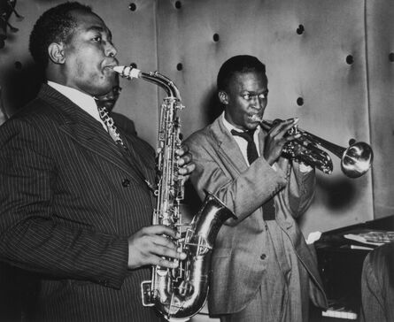 William Gottlieb, ‘Charlie Parker and Miles Davis’, 1948