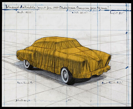 Christo, ‘Wrapped Automobile (Project for 1950 Studebaker Champion, Series 9 G Coupe)’, 2015