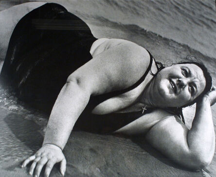 Lisette Model, ‘Coney Island, Bather reclining, New York’, 1939-1941