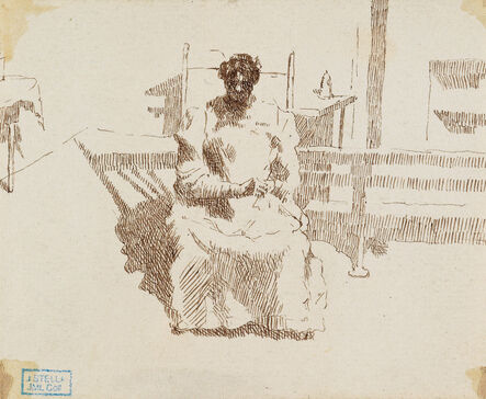 Joseph Stella, ‘Seated Woman’, n.d.