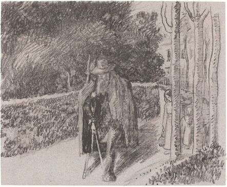 Camille Pissarro, ‘Beggar with a Crutch (Mendiant a la bequille)’, 1897