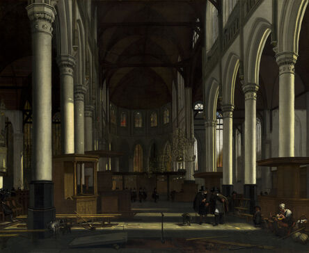 Emanuel de Witte, ‘The Interior of the Oude Kerk, Amsterdam’, ca. 1660