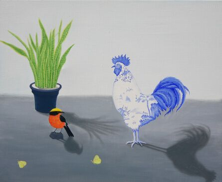 Woo-lim Lee, ‘A hen in blue and white glaze’, 2020