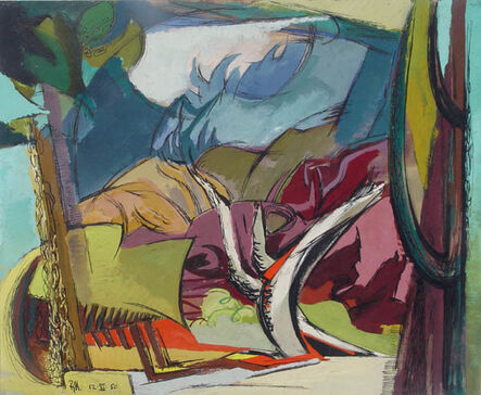 Ben Norris, ‘Landscape Study II (for oil painting)’, 1950