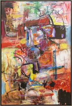 Scott Pattinson, ‘Pacific II No 7 - large, vibrant, colourful, gestural abstract, oil on canvas’, 2012