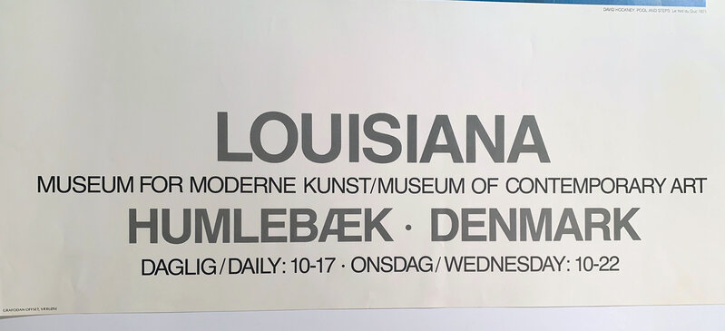 David Hockney, ‘David Hockney Poster, Louisiana Museum for Moderne Kunst/ Museum of Contemporary Art, Humlebaek, Denmark, Poster ’, 1976, Posters, High Quality Museum Exhibition Original Release Poster, David Lawrence Gallery
