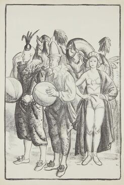 Attributed to Dame Laura Knight, ‘The Circus Crowd’