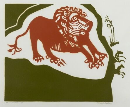 Edward Bawden, ‘Lion & Zebras’, 1989