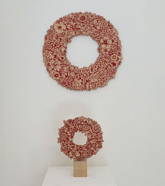 red hot - new woodblock cutouts by Kenichi Yokono, installation view
